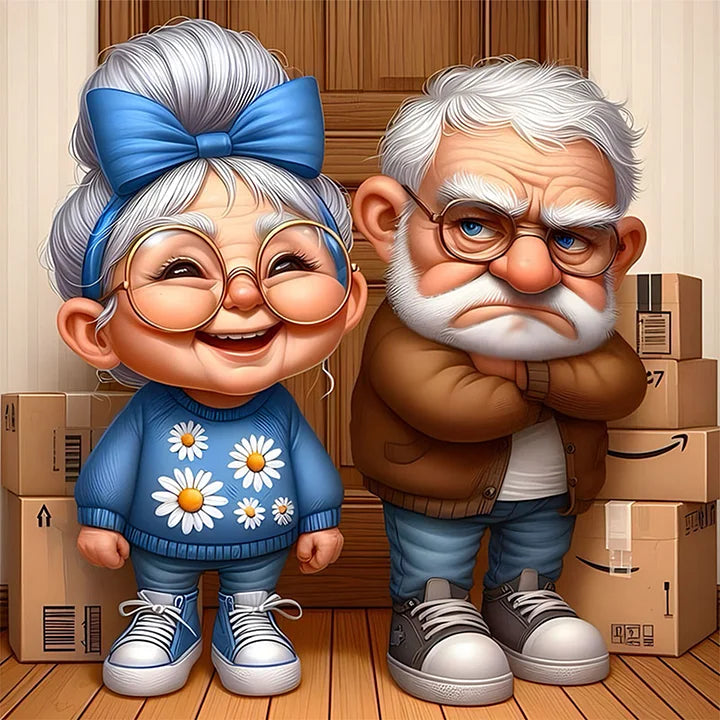 Warm And Funny Grandpa And Grandma
