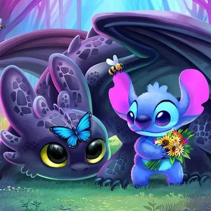 Stitch And Toothless
