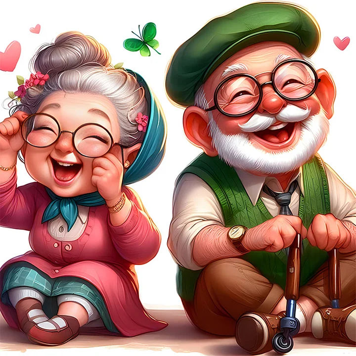 Warm And Funny Grandpa And Grandma