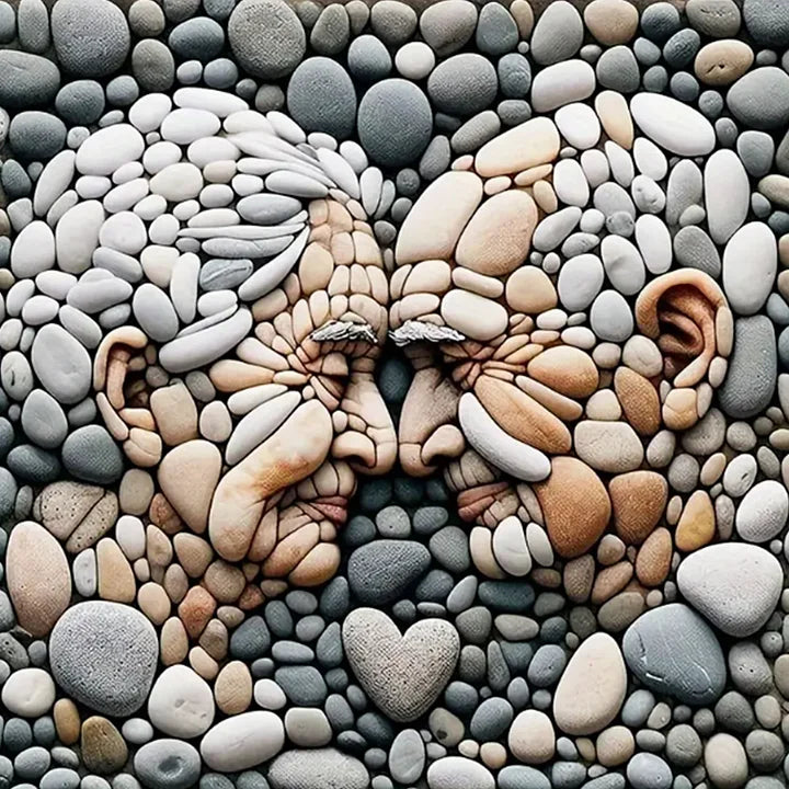 Stone Art Old Man