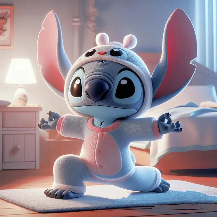 Stitch Doing Yoga