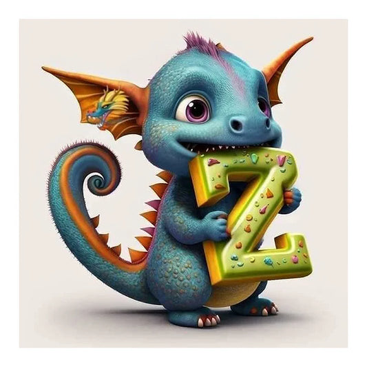 Find Your Initials Little Dragon Z