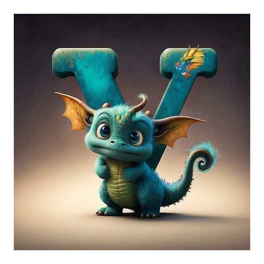 Find Your Initials Little Dragon Y