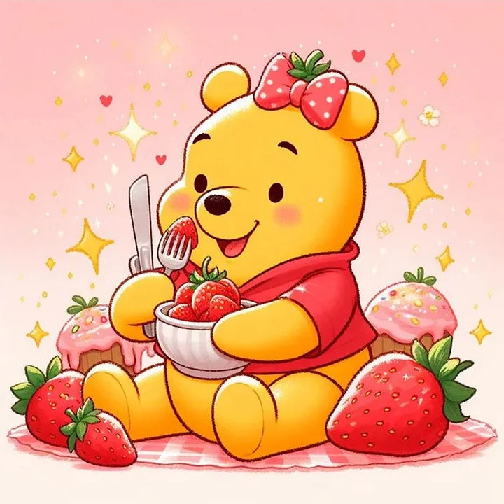 Winnie The Pooh And Strawberries