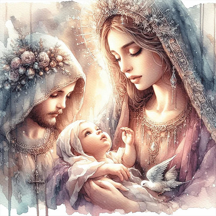 Jesus And The Virgin