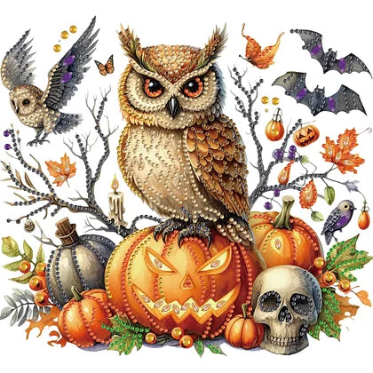 Owl And Pumpkin