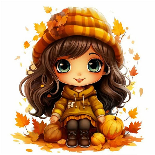 Autumn Pumpkin Girl