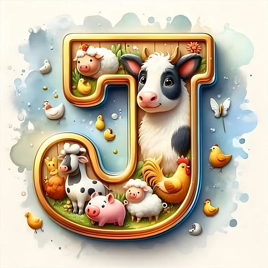 Cow Alphabet J