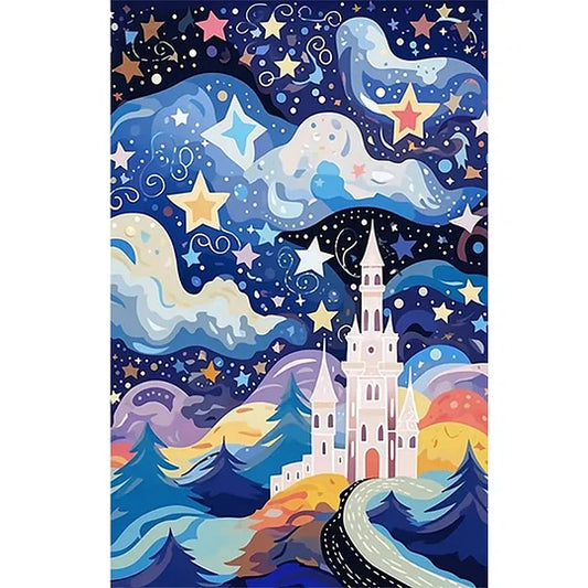 Abstract Starry Sky Castle