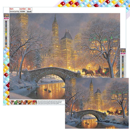 City Winter Scene