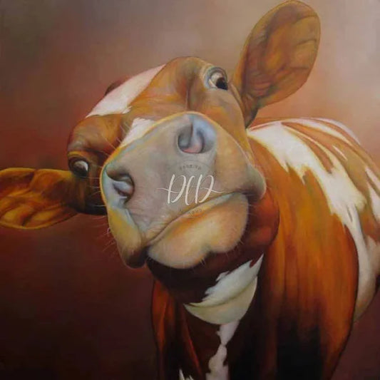 Cute Cow 20*20Cm Paint By Numbers
