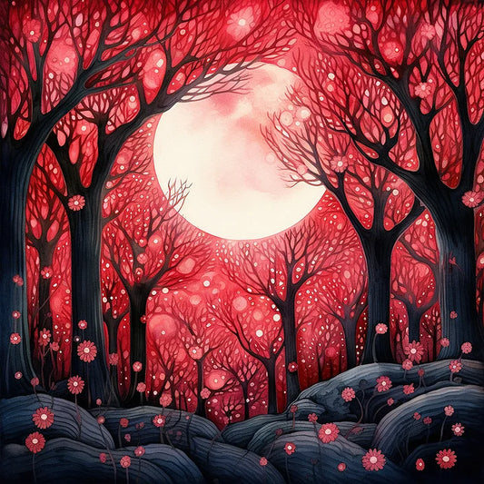 Mangrove Forest Under Moonlight