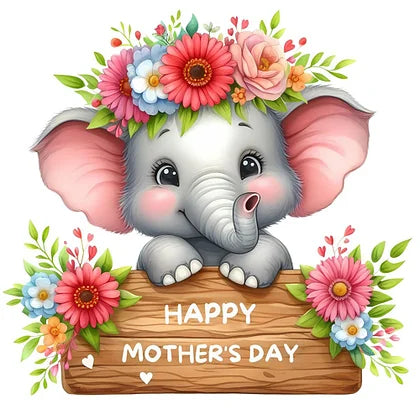 Elephant Mother'S Day Slogan