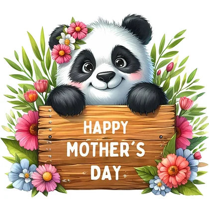 Giant Panda Mother'S Day Slogan