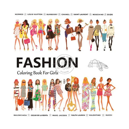 Fashion Coloring Book 24 Pages