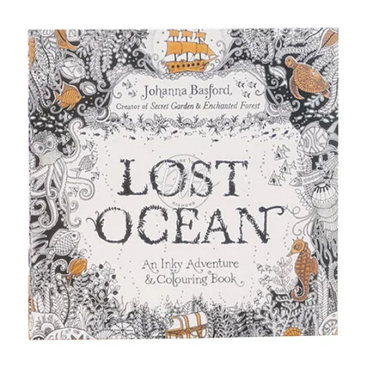 Lost Ocean Coloring Book 24 Pages
