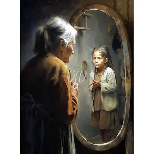 Time And Age 30*40Cm(Canvas) Full Round Drill Diamond Painting