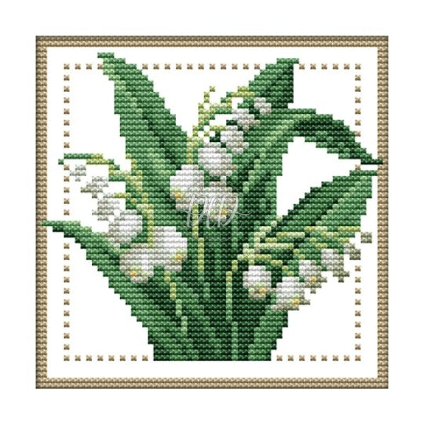 12 Months Flower May H427(17*17Cm) 14Ct Cross Stitch Kit