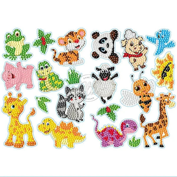 2Pcs Crystal Diamond Sticker Cute Diy For Kids Adult Gift Rewards