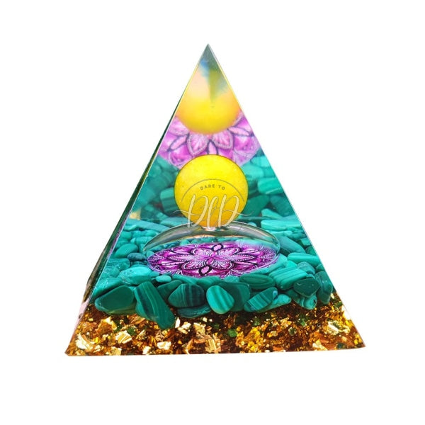 5Cm Orgonite Pyramid Heal Reiki Orgone Energy Generator Crystal Stone (G)