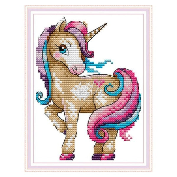 Animal Series 14Ct Pre-Stamped Canvas(14*17Cm) Cross Stitch