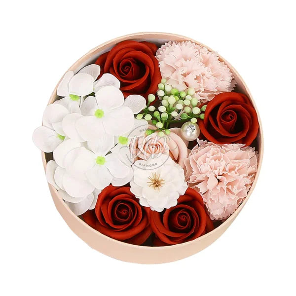 Artificial Soap Rose Flower Bouquet