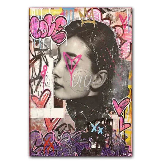 Audrey Hepburn Doodle Poster