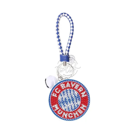 Bayern Football Badge Diy Diamonds Painting Keychain Art Crafts Gifts (Ys127)