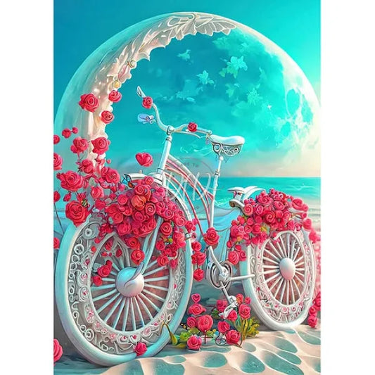 Beach Romantic Rose Bike