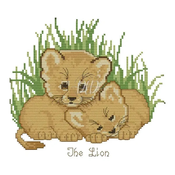 Bedroom Lion(22*20Cm) 14Ct Cross Stitch Kit