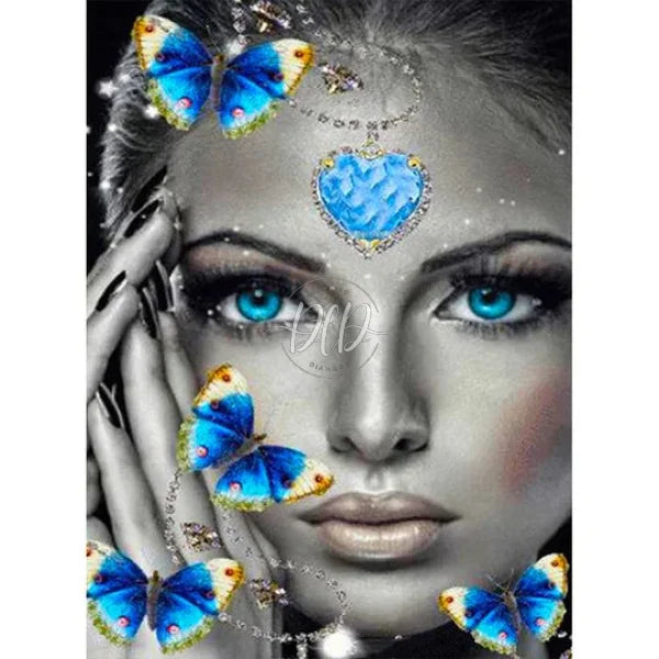 Blue Eyed Butterfly Girl