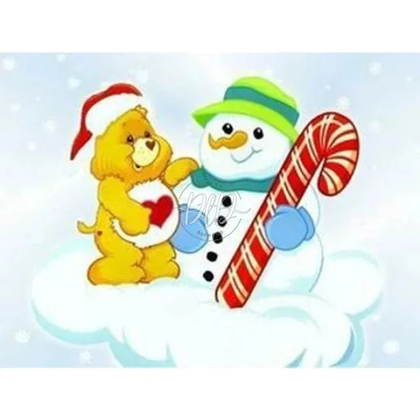 Care Bear And Snowman