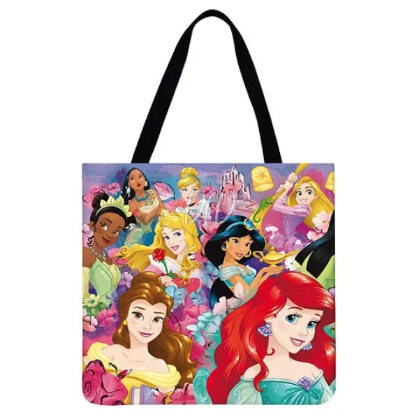 Cartoon Linen Tote Bag