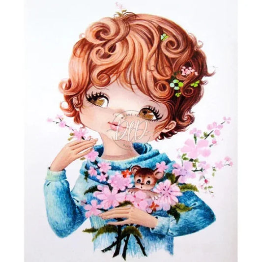 Cartoon Little Girl