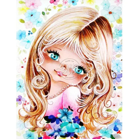 Cartoon Little Girl
