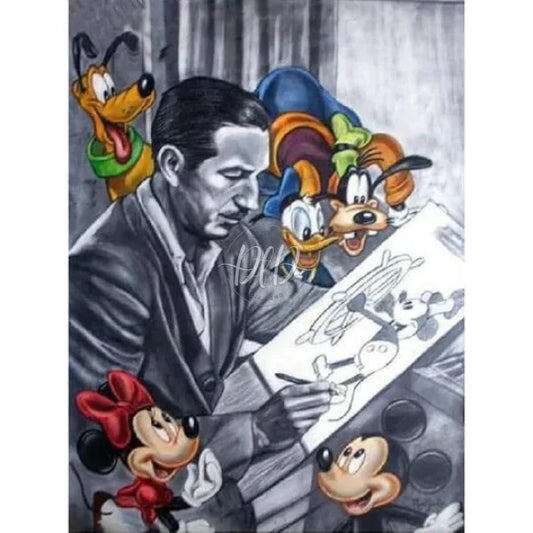 Cartoon Mouse 30*40Cm (Canvas) Full Round Drill Diamond Painting