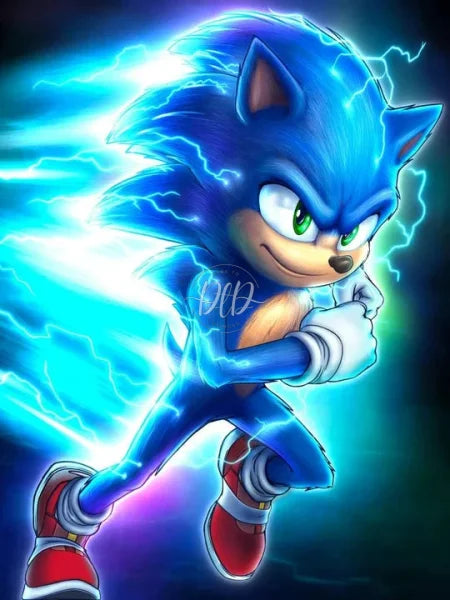 Cartoon Sonic The Hedgehog