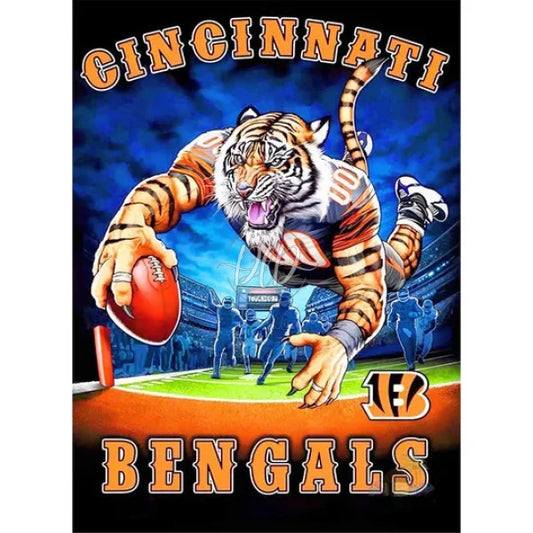Cincinnati Bengals Football Team 30*40Cm(Canvas) Full Round Drill Diamond Painting