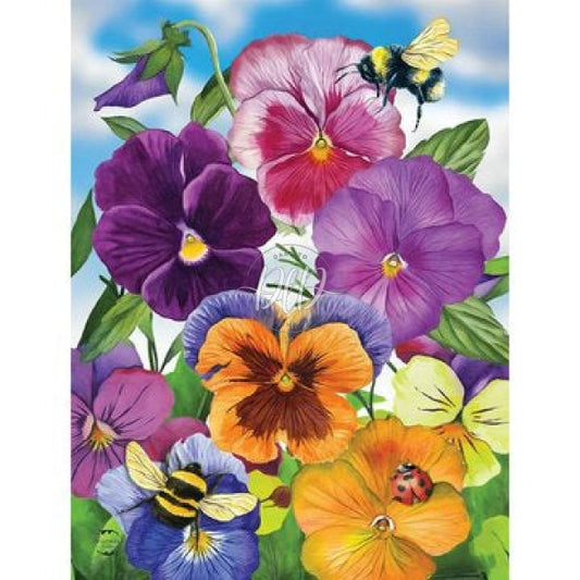 Colorful Birdhouse Spring Garden