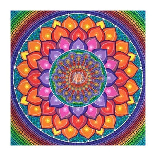 Crystal Mandala 30*30Cm(Canvas) Full Beautiful Special Shaped Drill Diamond Painting