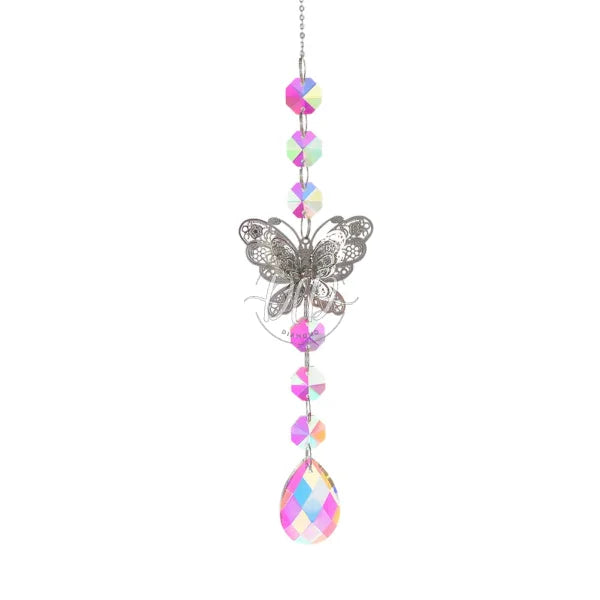 Crystal Wind Chimes Butterfly