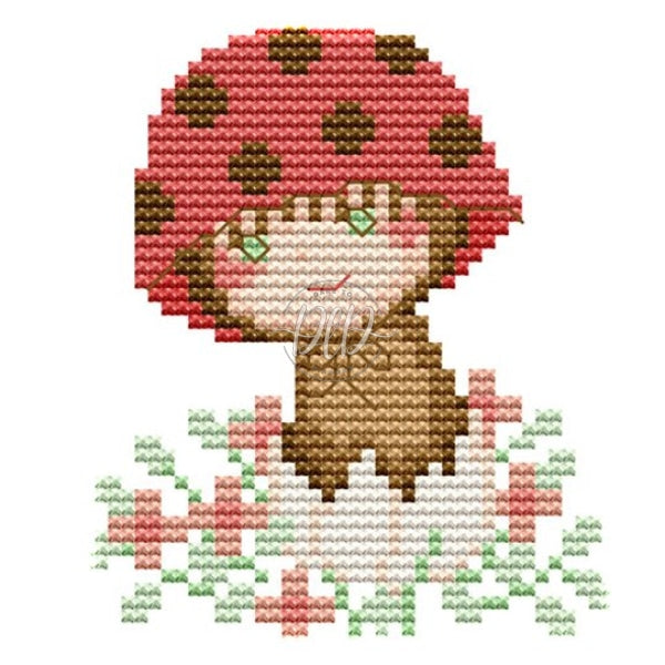 Cute Mushroom(13*10Cm) 14Ct Cross Stitch Kit