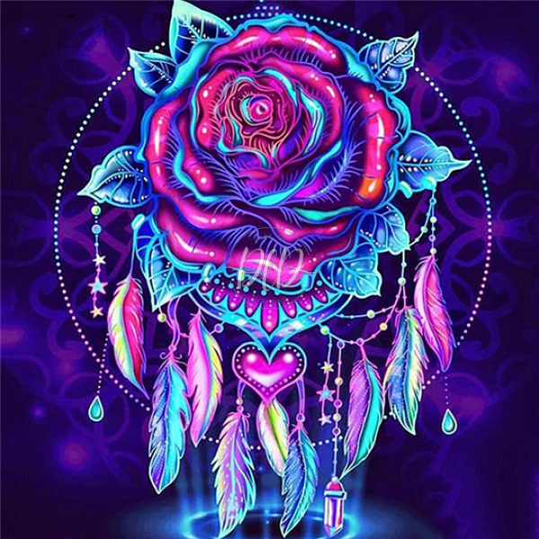 Cyberpunk Dreamcatcher Gem Rose