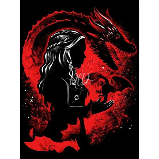 Dragon Girl Silhouette