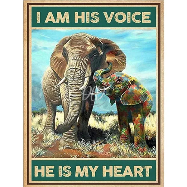 Elephant Design Calligraphy And Painting