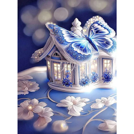 Fantasy Blue And White Porcelain Butterfly House