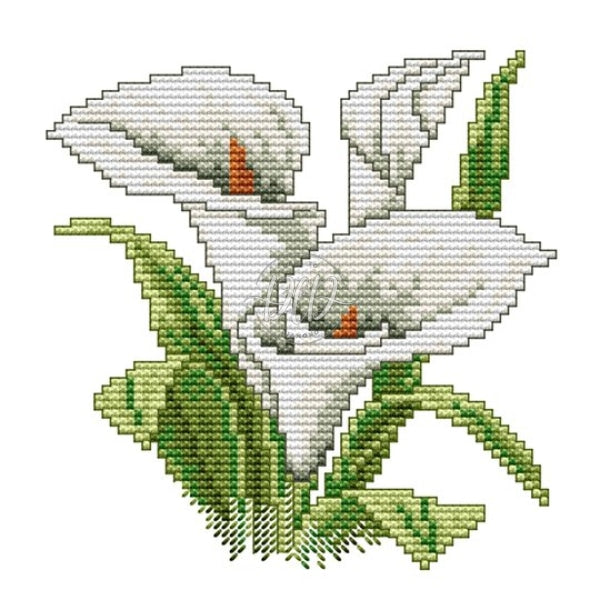 Flower Of Happiness 14Ct Pre-Stamped Canvas(17*17Cm) Cross Stitch