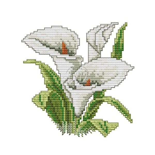 Flowers Of Happiness Partial 14Ct Counted Canvas(17*17Cm) Cross Stitch