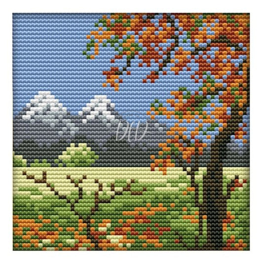 Four Seasons(16X16Cm) 14Ct Cross Stitch Kit