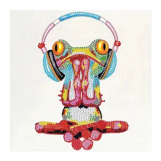 Frog Listening To Music